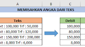 Rumus Memisahkan Angka dari Deret Teks Dalam Microsoft Excel